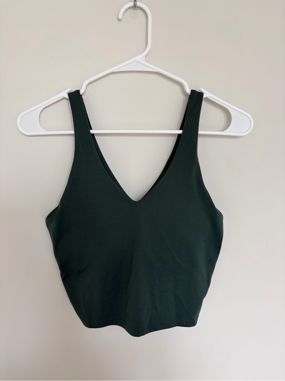 all in motion Forest Green V-Neck Crop Tank